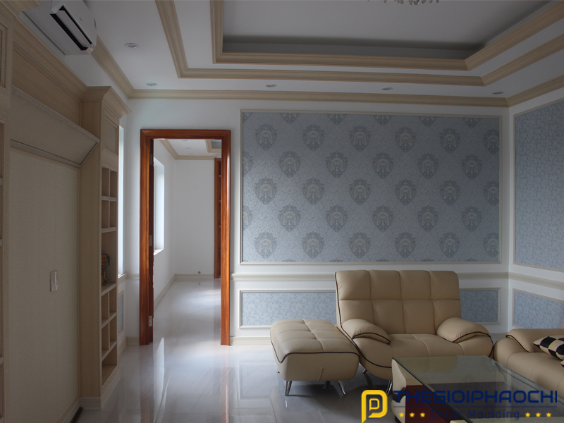 Giấy Dán Tường Trang Trí Phòng Khách Tân Cổ Điển