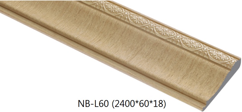 Phào Lưng Tường Hàn Quốc Màu Vân Gỗ NB-L60