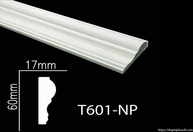 Phào Chỉ Lưng Tường Nhựa PS Hàn Quốc NP-T601