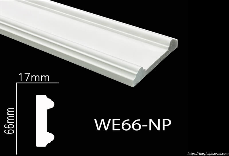 Phào Chỉ Lưng Tường Nhựa PS Hàn Quốc NP-WE66