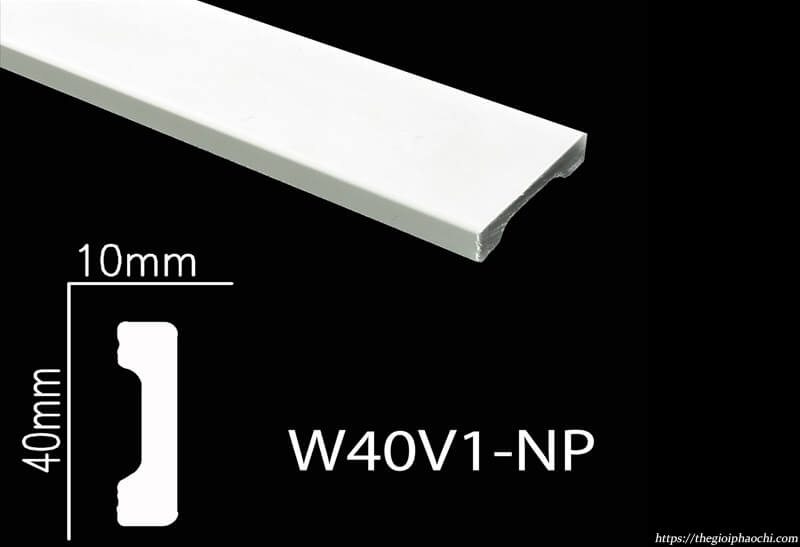 Phào Chỉ Tường Nhựa PS Hàn Quốc NP-W40