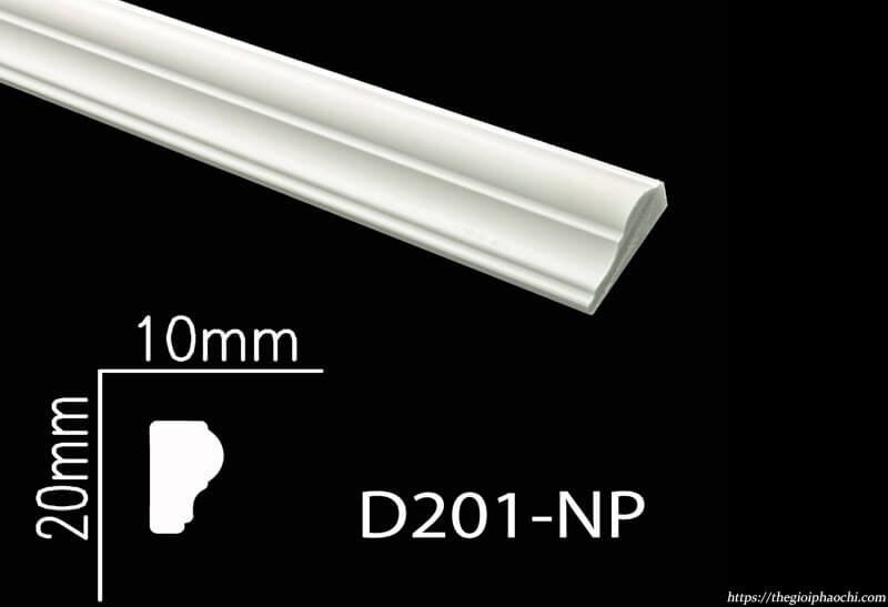 Phào Chỉ Tường Nhựa PS Hàn Quốc NP-D201