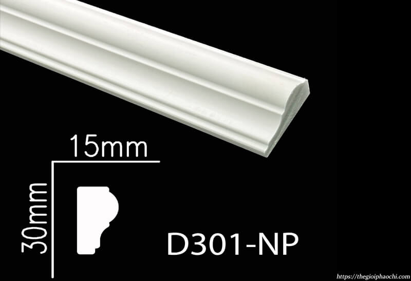Phào Chỉ Tường Nhựa PS Hàn Quốc NP-D301