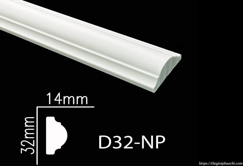 Phào Chỉ Tường Nhựa PS Hàn Quốc NP-D32