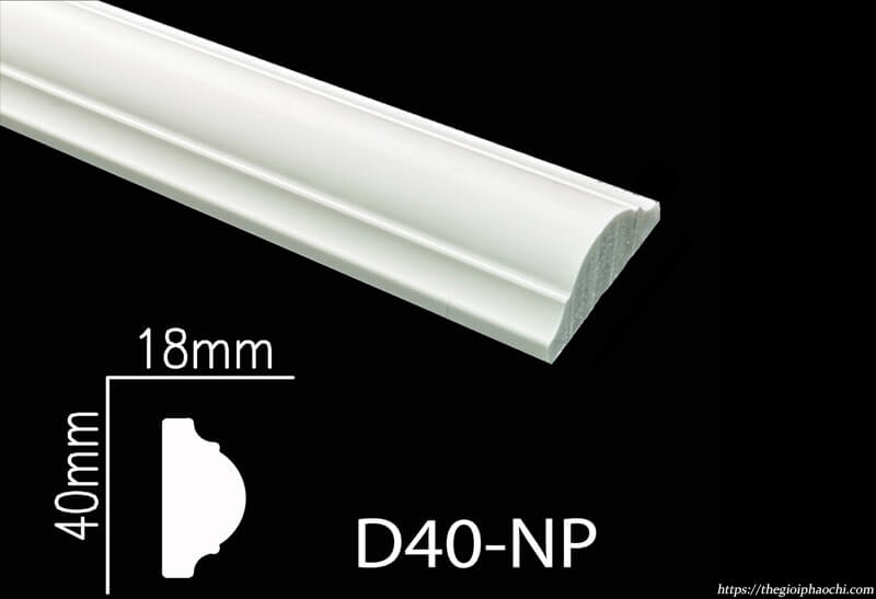 Phào Chỉ Tường Nhựa PS Hàn Quốc NP-D40