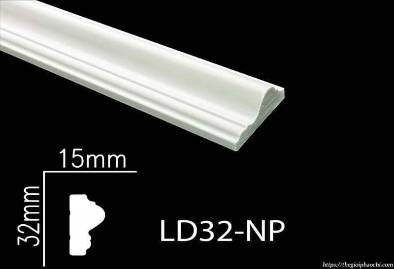 Phào Chỉ Tường Nhựa PS Hàn Quốc NP-LD32