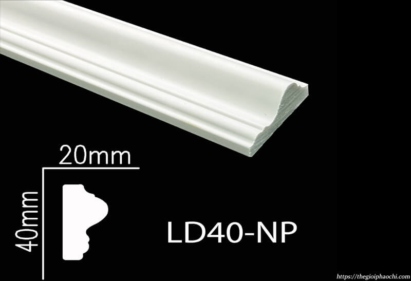 Phào Chỉ Tường Nhựa PS Hàn Quốc NP-LD40