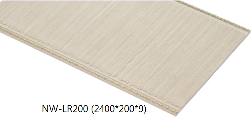 Tấm Ốp Lamri Nhựa Giả Gỗ Màu Vàng Kem NW-LR200